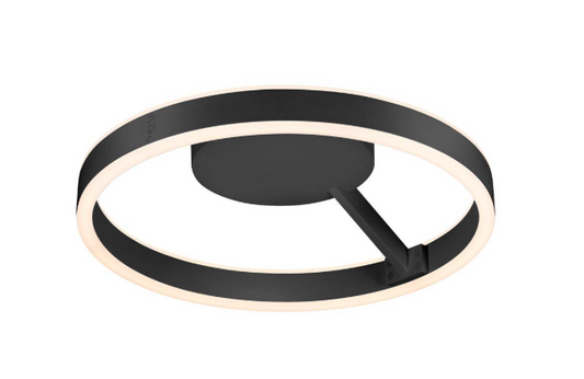 Plafonnier LED Design Noir Mat