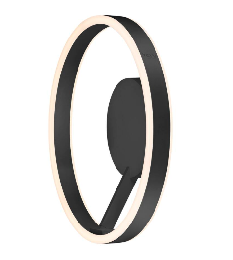 Plafonnier LED Design Noir Mat