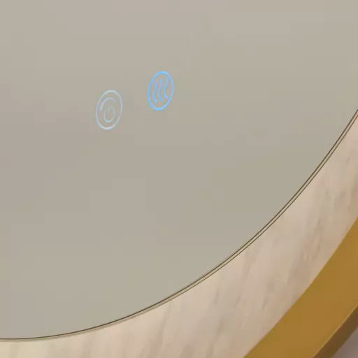 Miroir LED Luxo Or Effet Marbre - vue 3