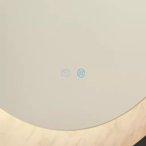 Miroir Luxo noir - vue de profil