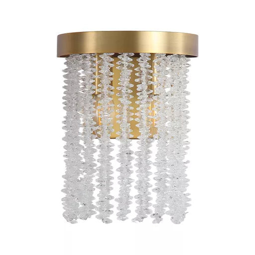 Applique Bella bronze - vue detail cristal