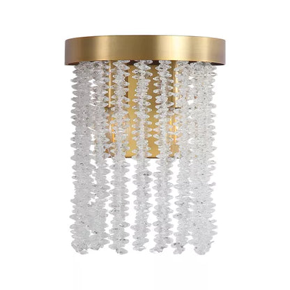 Applique Bella bronze - vue detail cristal