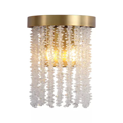 Applique murale Bella bronze cristal transparent