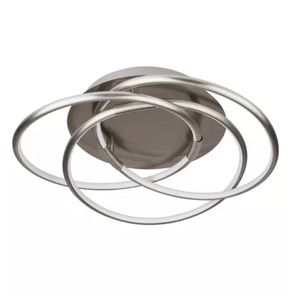 Plafonnier Magic Argent Satiné 3 Anneaux - vue 2