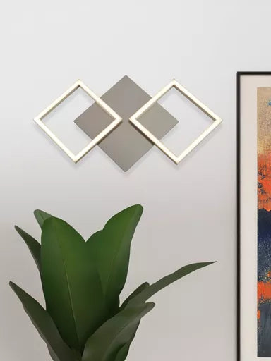 Applique Wall Art argent - vue allumee