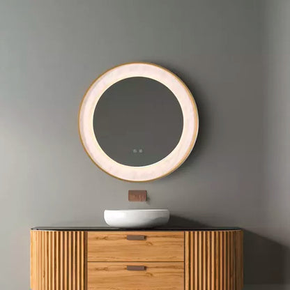 Miroir LED Luxo Or Effet Marbre - vue 4