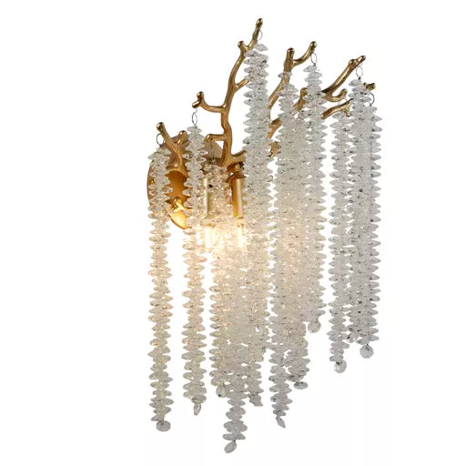 Applique murale Lux Belle doree et cristal
