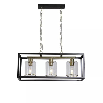 Suspension Lux Belle noir mat laiton satine