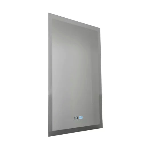 Miroir de Salle de Bain LED avec Horloge et Anti-buée - vue 2