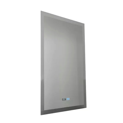 Miroir de Salle de Bain LED avec Horloge et Anti-buée - vue 2