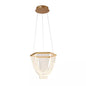 Suspension LED Lux & Belle Or et Acrylique Transparent