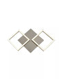 Applique LED Wall Art argent satine 2 lumieres