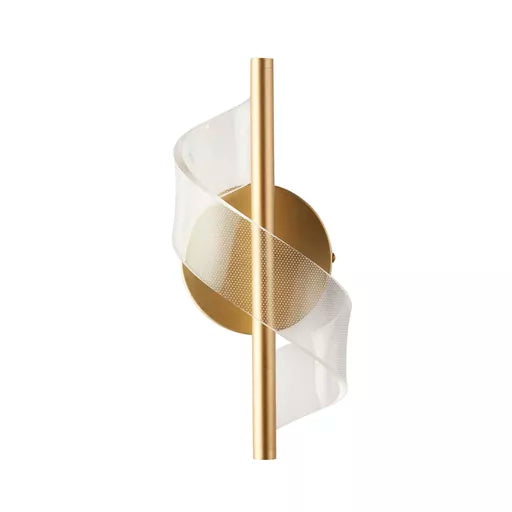 Applique LED Lux Belle doree - vue detail acrylique torsade