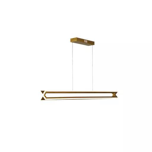 Suspension Barre Lux & Belle Or Brossé