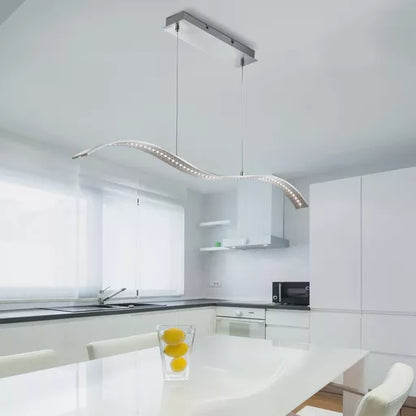 Suspension Wing argent - vue de profil