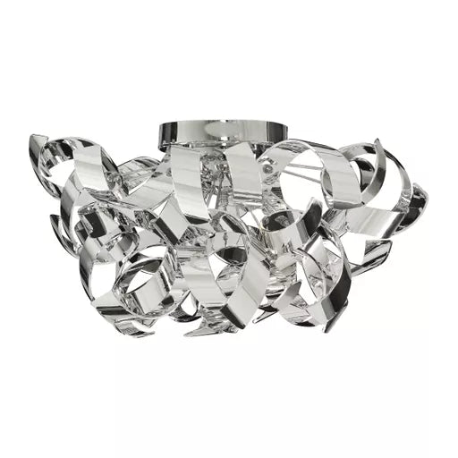 Plafonnier Curls chrome boucles