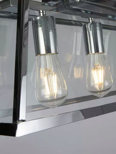 Suspension Voyager chrome - vue de profil