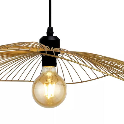 Suspension Wave doree - vue de profil