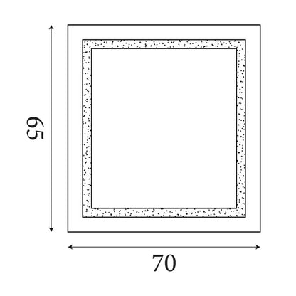 Miroir LED rectangulaire - vue d'ensemble