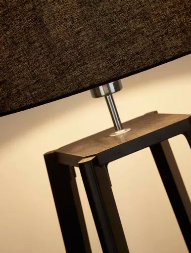Lampadaire Shelf bois - vue de profil