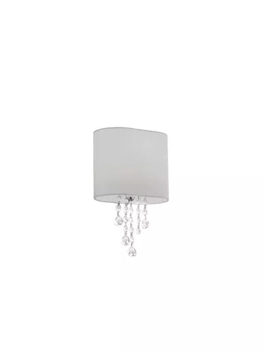 Applique Nina chrome - vue detail cristal
