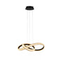 Suspension LED Lux & Belle Noir et Cristal Acrylique