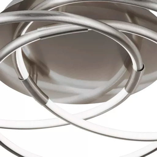 Plafonnier Magic Argent Satiné 3 Anneaux - vue 3