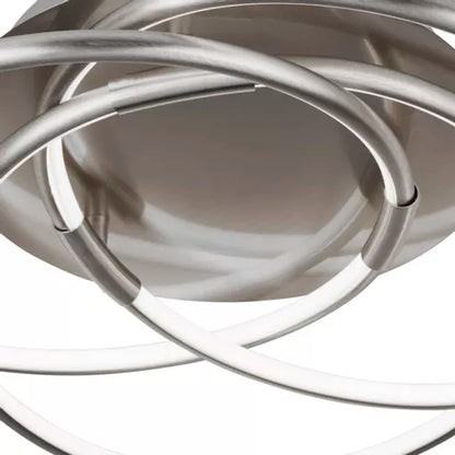 Plafonnier Magic Argent Satiné 3 Anneaux - vue 3