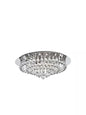 Plafonnier Hanna Chrome et Cristal Billes 8 Lumières