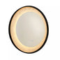 Miroir LED Luxo noir mat effet marbre
