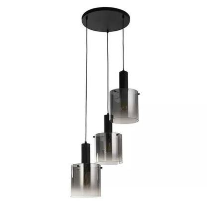 Suspension Sweden noire - vue detail verre fume