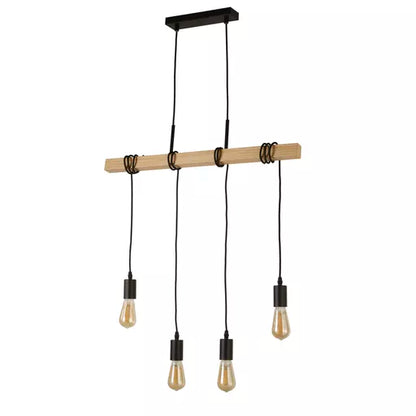 Suspension Woody bois - vue detail