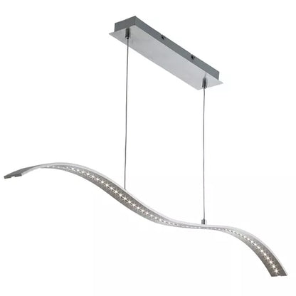 Suspension barre Wing argent satine