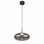 Suspension Lisbon noire verre fume